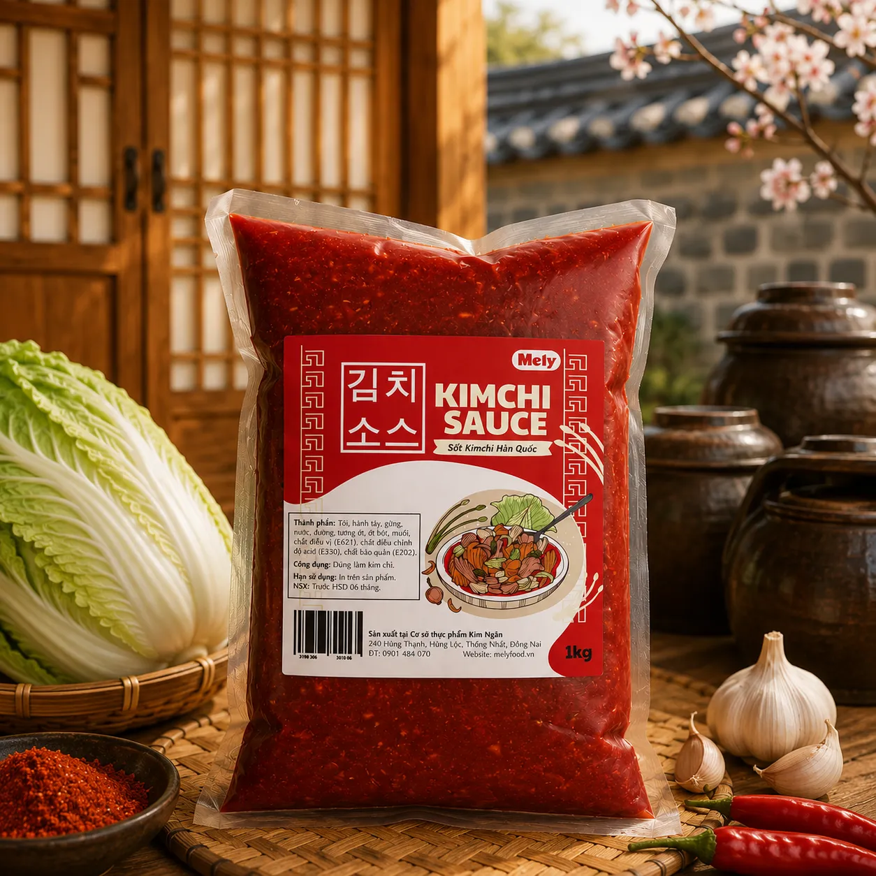 Sốt muối kim chi Hàn Quốc Mely